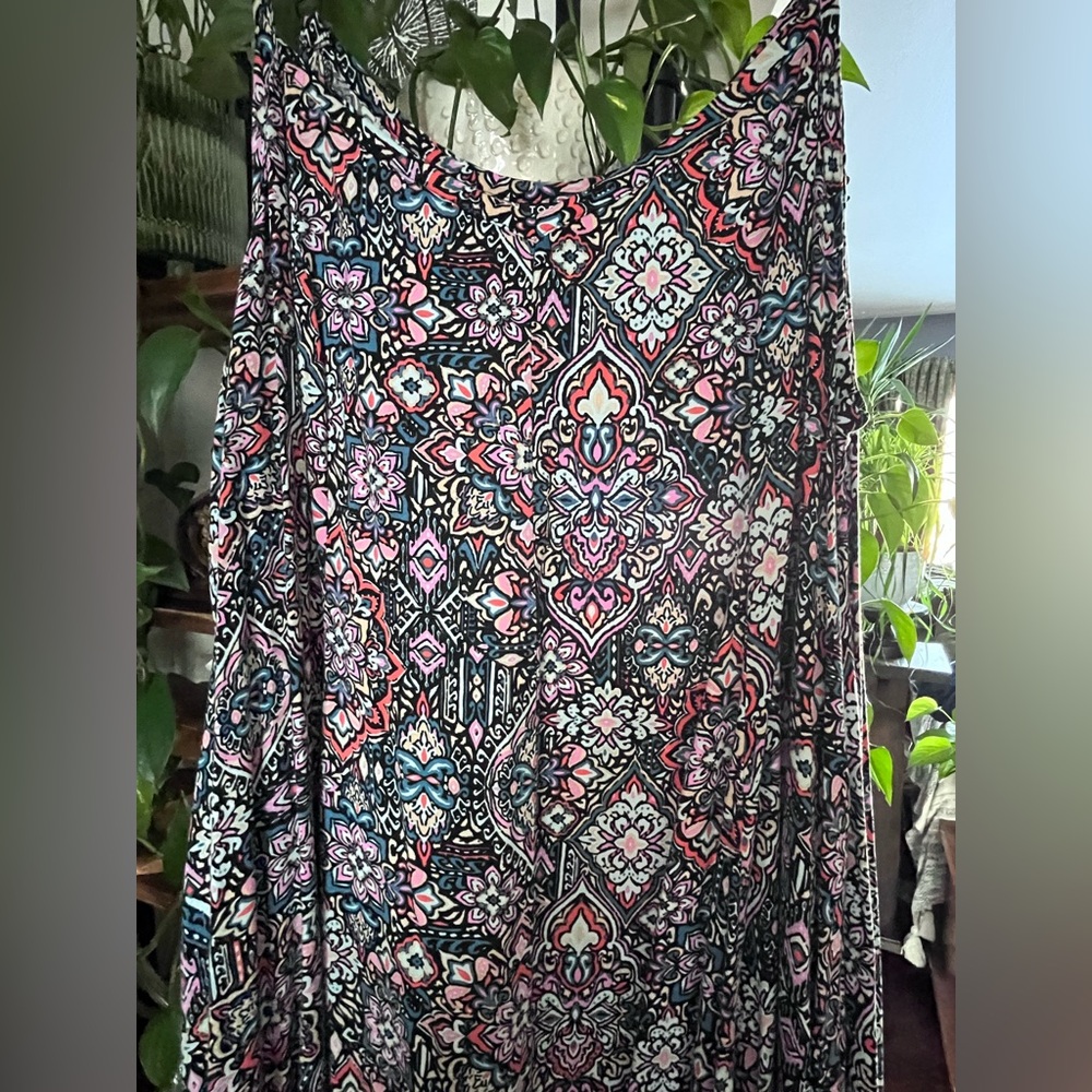 Torrid 2x Multicolor Geometric Pattern Maxi Dress - image 2